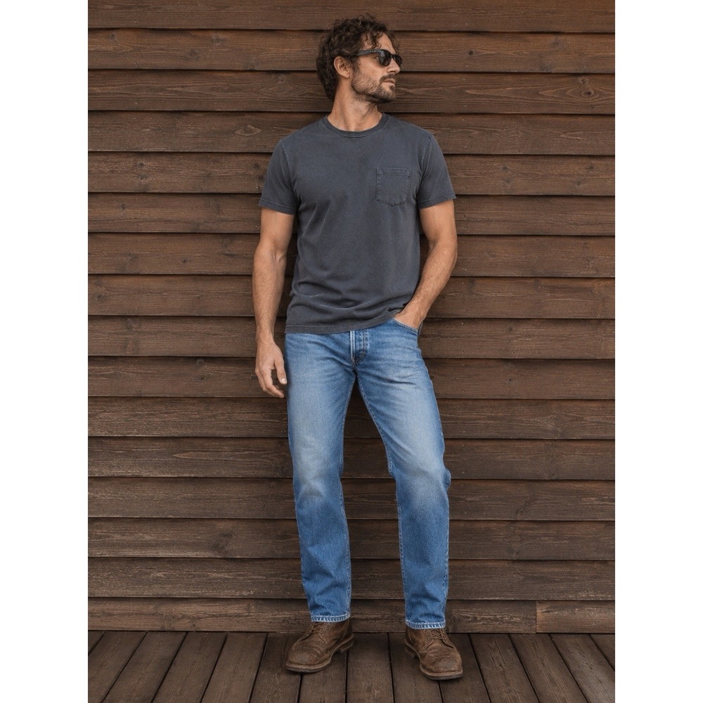 Levi's 514 Men's Straight Fit Jeans W40 L34 Medium Wash Stretch Denim